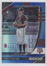 2020 Panini Prizm Draft Picks Blue & Carolina Hyper Christian Roa #PDP48 0vk0