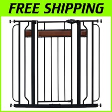 Home Accents Extra Tall Designer Baby Gate - Cherry Wood