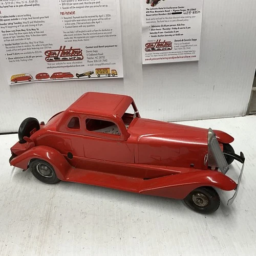 Hoge pressed steel wind up coupe restroed nice car take a look