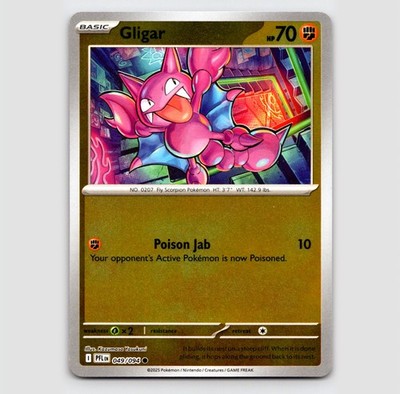 Gligar (Reverse) - PFL 049/094 - C NM / Mint ME02: Phantasmal Flames Single