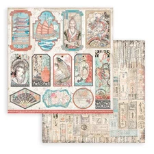 Stamperia Double-Sided Cardstock 12"X12"-Tags, Sir Vagabond In Japan - 10 Pack