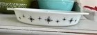 Vintage 1959 Pyrex Compass Snack Server 1.5 QT Oval Divided Dish