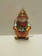New Snowman Glass Christmas Ornament