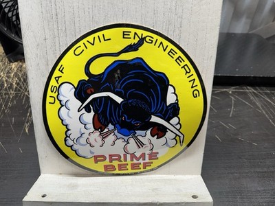 USAF Civil Engineering Prime Beef Decal Sticker Original 1986 AFVA 93-6 ,8 Inch