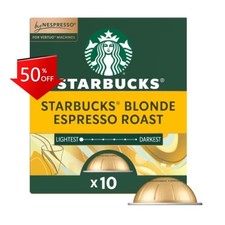 Starbucks by Nespresso Vertuo Capsules Blonde Espresso Roast Coffee Pods - 10ct