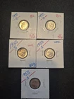 5 Uncirculated/BU 1955 D&S Silver Roosevelt Dimes