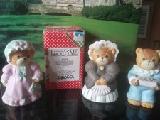 Lot of 3 Lucy Rigg Lucy  me teddy bear figurines by Enesco
