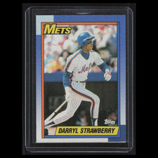 Darryl Strawberry #600 1990 Topps New York Mets Baseball Card MLB NM