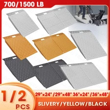 VNN Shed Ramp for Riding Mower&Lawn Equipment Anti-Slip Punch Plate Ramp 1/2PCS