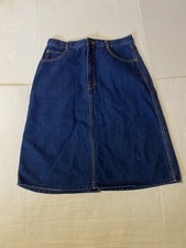Gitano size 14 VTG 80s blue jeans skirt 30 waist