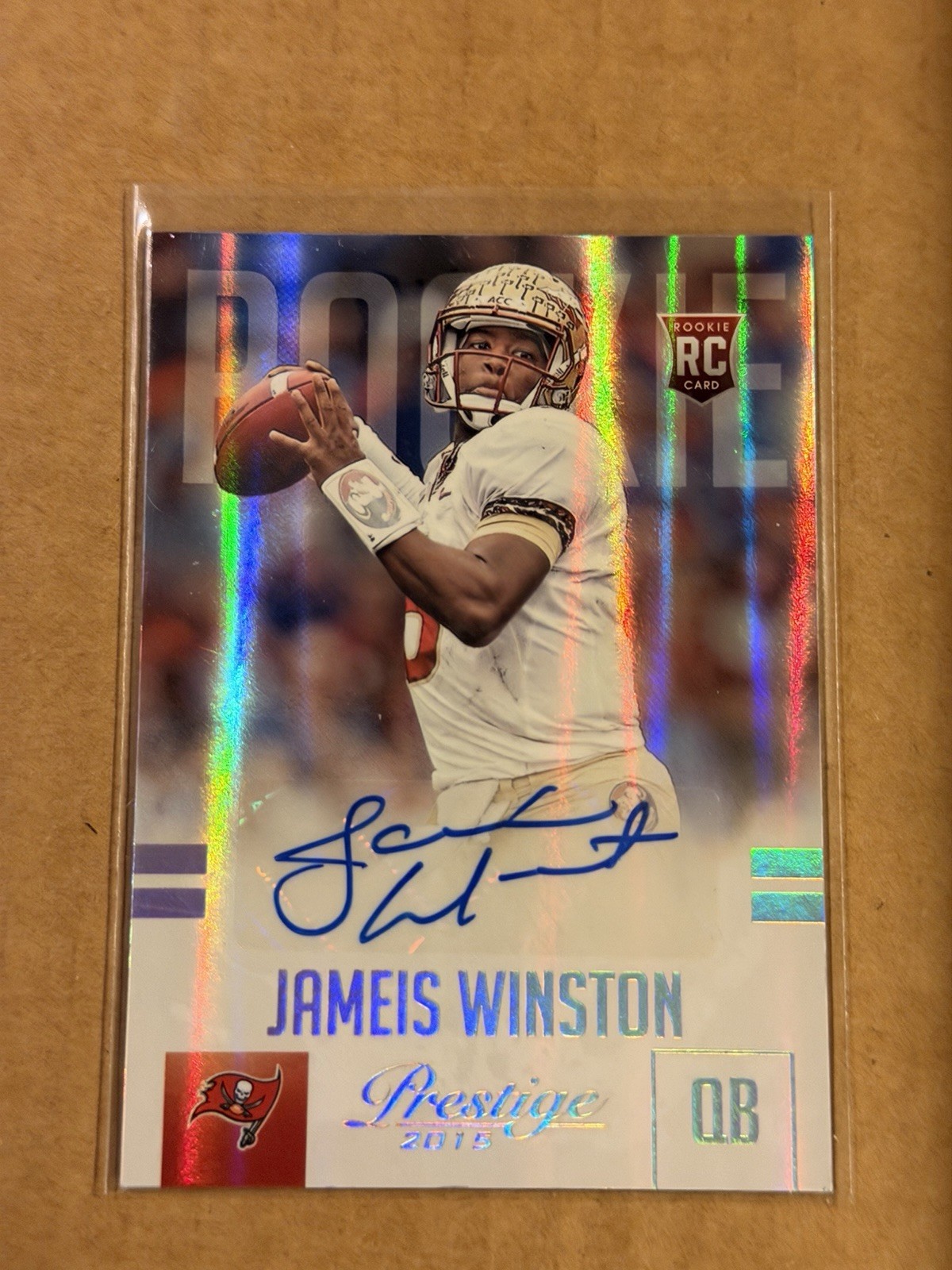 Jameis Winston Panini Prestige #244 Autograph-Extra Points Gold