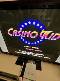 Casino Kid (Nintendo Entertainment System, 1989) NES Game Cleaned & Tested