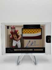 2024 Panini One Football LUKE McCAFFREY Rookie Patch Autograph #19 002/199 (RC)