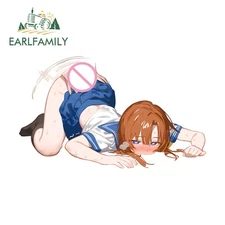 EARLFAMILY Sailor Suit Anime Car Sticker Personality Bumper Trunk Hood Decal