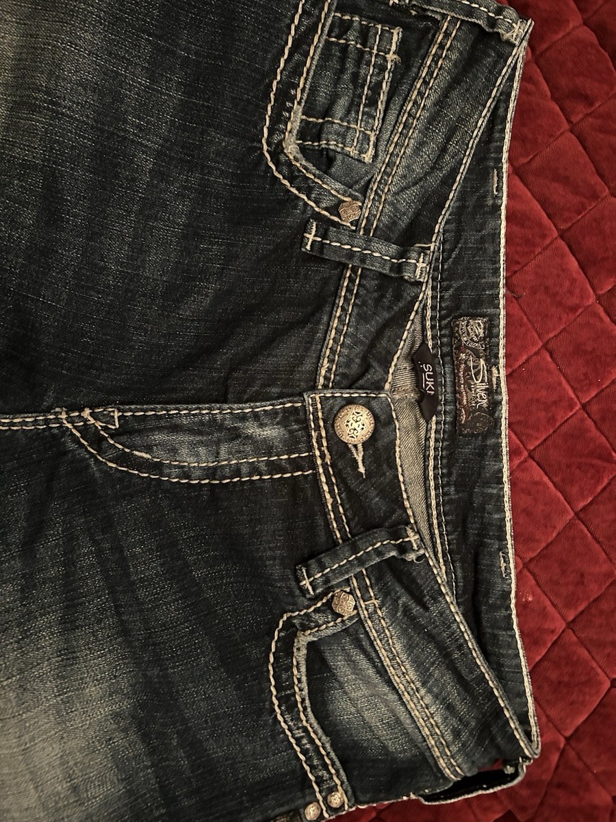 Vintage Y2k Silver Jeans Co. Suki Medium Wash Blue Denim
