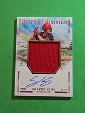 2025 Seaver King /99 Panini Boys Of Summer JMS-SK Jumbo Materials Signature
