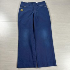 Cub Scouts Uniform Pants Boys 9-10 Navy Blue Yellow Piping Boy Scouts of America