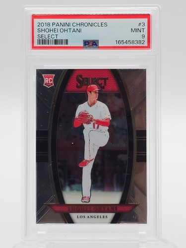 SHOHEI OHTANI 2018 PANINI CHRONICLES SELECT ROOKIE RC #3 ANGELS PSA 9 Q7689-3
