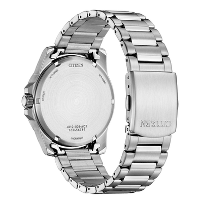Citizen Men's Sport Casual Date Indicator Eco-Drive Silver Watch