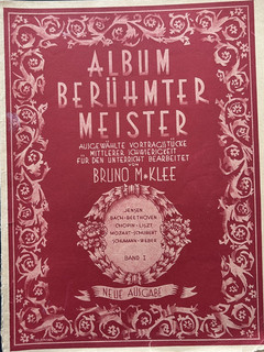 Piano Sheet Music Album Famous Master Volume I