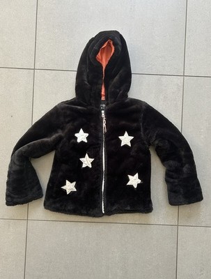 Lemon Beret Designer Kunstfell Stern Jacke 8 Jahre 128 - 134 cm
