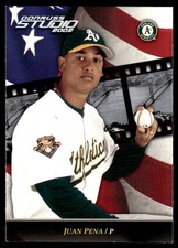 Juan Pena 2002 Donruss Studio #143 Athletics MLB READ FREE SHIPPING AutographDen