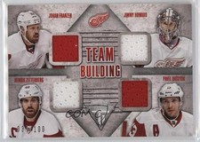 2013 Titanium Team Building Quad Materials Johan Franzen Jimmy Howard HOF 3qw