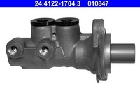 Ate Hauptbremszylinder 24.4122-1704.3 FüR CitroËN Peugeot