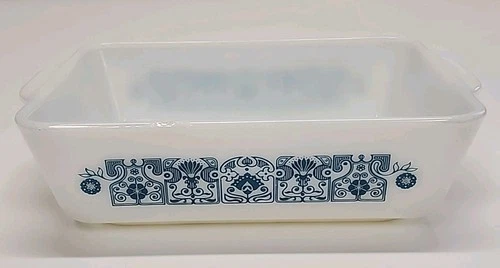 Vintage PYREX HORIZON BLUE 0503 Casserole Dish 503 1 - 1/2 Qt