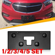 Front License Plate Bracket Tag Holder For 2017-2022 Buick Encore Black 1-5SET