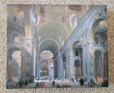 Puzzle "Inside St. Peters, Rome", 500 pcs, 14"x18", Complete, w/Poster