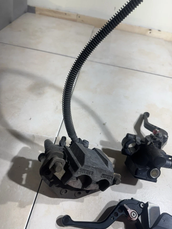 06-09 kawasaki ninja EX500 EX 500r FRONT BRAKE MASTER CYLINDER CALIPER LINE - Image 4 of 4