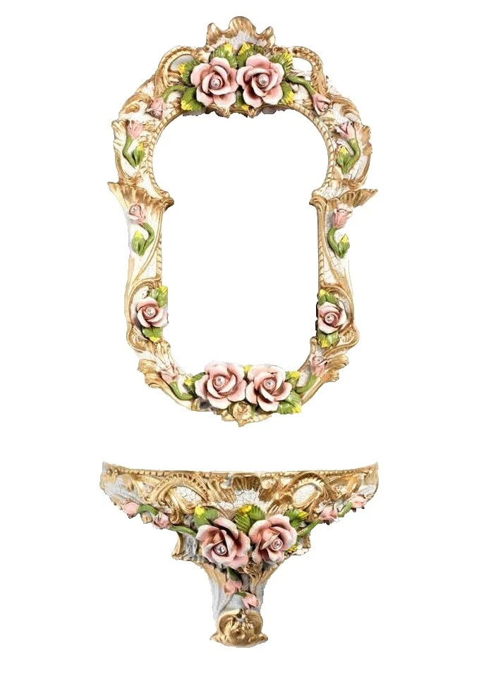 Cerámica rectangular espejos para decoración del hogar