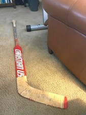Don Beaupre Washington Capitals Signed Christian Game Used Stick   COA
