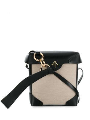 NEW Authentic Manu Atelier Mini Pristine Handbag Calf Leather