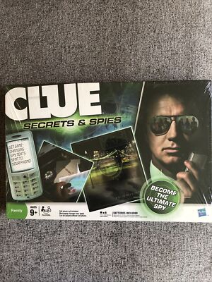 Clue: Secrets & Spies Electronic Board Game Brand New Sealed Condition 