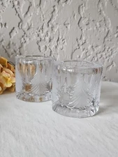 (2) Mikasa Votive Tealight Candle Holder Christmas Tree Holiday Decor