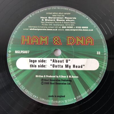 Amateurfunk & DNA - About U / Outta My Head (12  , Ltd, Smplr) Next Generation LP Sampler