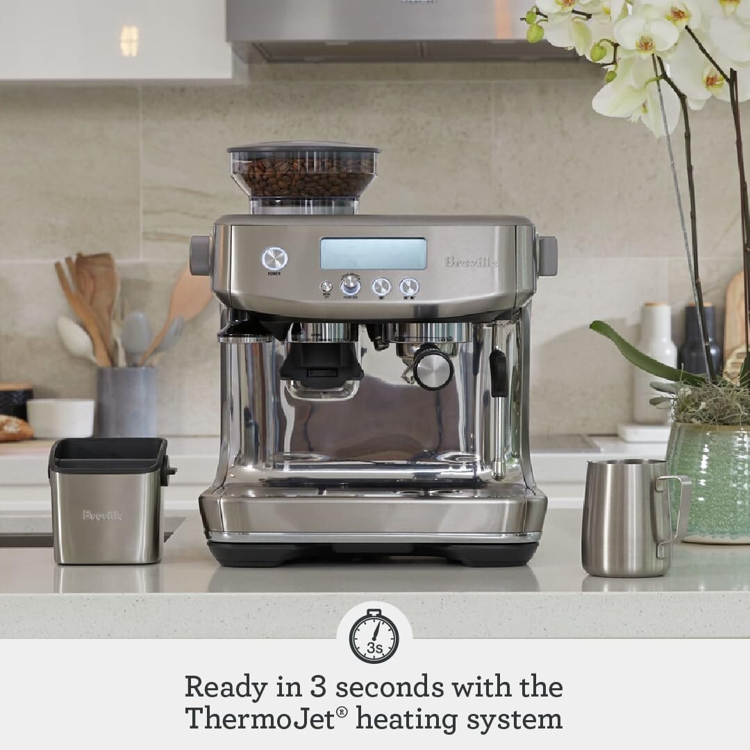 Breville BES878BSS Barista Pro Espresso Machine, Brushed Stainless