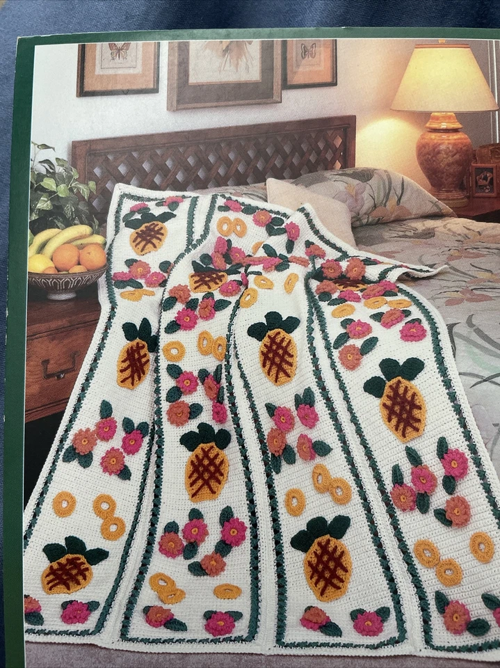 Crochet Applique for Afghans Pattern Book American School of Needlework 1301 - Image 2 of 4