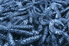 3" Smoke Sparkle Twister Tail Grubs Walleye Bass Soft Plastic Fishing Lures