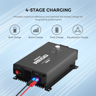 Renogy REGO 12V 60A DCDC Plug Play Battery Charger Built-in