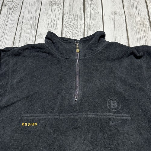 Vintage Nike Boston Bruins Fleece Sweatshirt 2000 Medium - Picture 3 of 5
