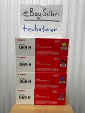 CANON 069H HIGH CAPACITY TONERS SET BLACK CYAN YELLOW MAGENTA - OEM / NEW