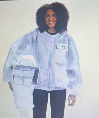 Bees & Co K85 Beekeeper Jacket w/Square Veil XXL White NIP