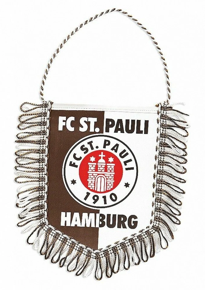 FC St. Pauli Autobanner - Logo - braun Auto Wimpel Banner Autowimpel