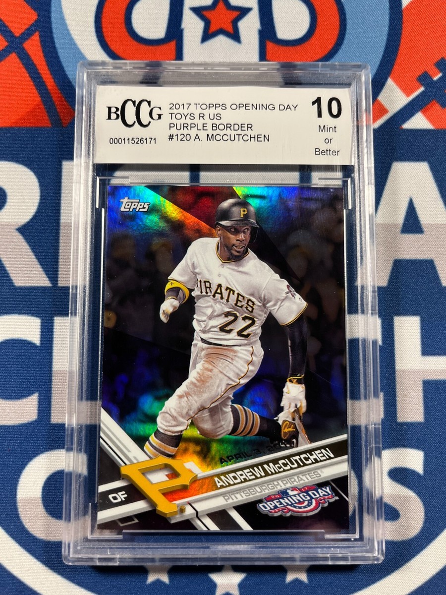 2017 Topps Opening Day ToysRUs Purple Border Andrew McCutchen #120