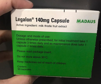 140mg LEGALON by Madaus Germany Traditionally used for liver 100s Fast Ship