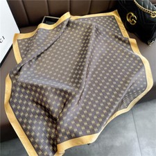 Silk Bandana Scarf Satin-Feel Luxury head wrap Gift Neck Scarf Ladies 68x68cm
