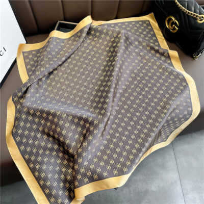Silk Bandana Scarf Satin-Feel Luxury head wrap Gift Neck Scarf Ladies 68x68cm